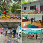 พ่นยาฆ่าเชื้อ ศพด.ในสังกัด อบต.ทาแม่ลอบ