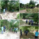 สำรวจพื้นสร้างฝายและลำคลองผันน้ำใช้ในการเกษตร (นาปางวาย)